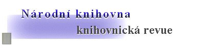 logo - Nrodn knihovna knihovnick revue